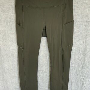 Lululemon Olive Green Crop Leggings